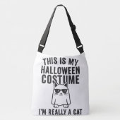 ハロウィンのコスチューム これが私 Funny Cool Cat クロスボディバッグ (正面)