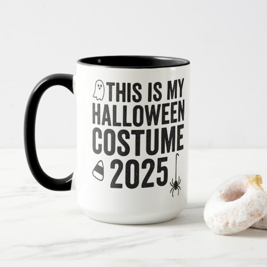 ハロウィンのコスチューム 2025 マグカップ (ドーナツ付き)