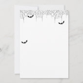 ハロウィンのコスメ不気味パーティーを呼び出そう 招待状 (裏面)