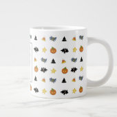 ハロウィンのコーヒーの魔法の面白いデザイン ジャンボコーヒーマグカップ (右)