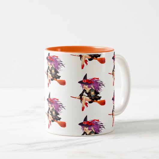 ハロウィンのコーヒー・マグ ツートーンマグカップ (正面右)