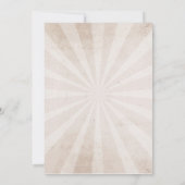 ハロウィンのゴシック様式クリーム色の招待を結婚するスカル 招待状 (裏面)