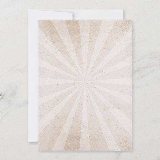 ハロウィンのゴシック様式クリーム色の招待を結婚するスカル 招待状 (裏面)