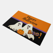 ハロウィンのゴーストのぞっとする玄関マット ドアマット (アングル)