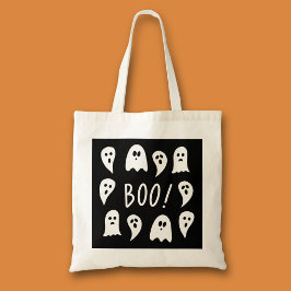 ハロウィンのゴーストトリックオアトリート トートバッグ