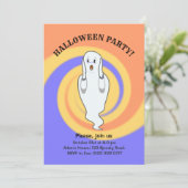 ハロウィンのゴースト招待状 招待状 (スタンド正面)