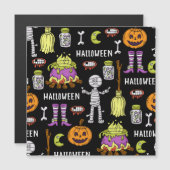 ハロウィンのシンボル、ヴィンテージシームレステーマ (正面/裏面)
