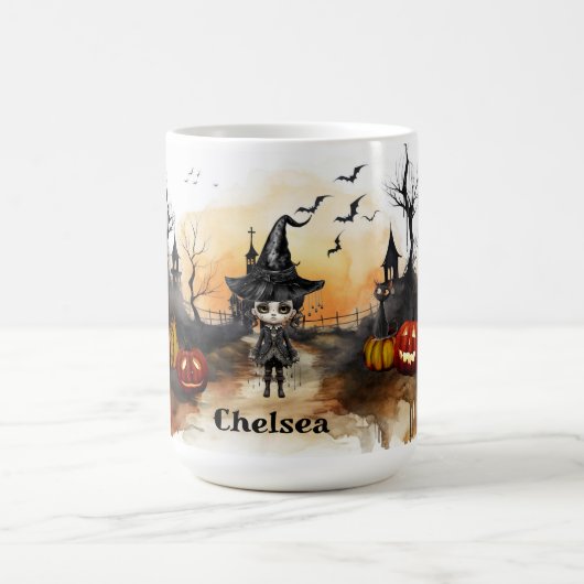 ハロウィンのシーン コーヒーマグカップ (中央)