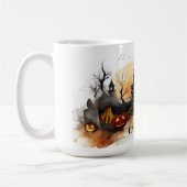 ハロウィンのシーン コーヒーマグカップ (左)