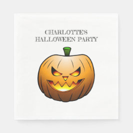 ハロウィンのジャックランタンのかぼちゃ スタンダードランチョンナプキン