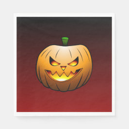 ハロウィンのジャックランタン かぼちゃ スタンダードランチョンナプキン