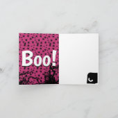 ハロウィンのジョーカーの挨拶 カード (内部)