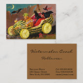 ハロウィンのスイカのコーチ 名刺 (正面/裏面)