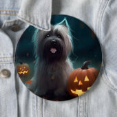 ハロウィンのスカイテリアとかぼちゃの怖い  缶バッジ (インサイチュ)