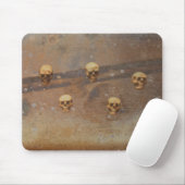 ハロウィンのスカルのマウスパッド マウスパッド (マウス)