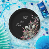 ハロウィンのスカルの結婚式のプレート ペーパープレート (パーティー)