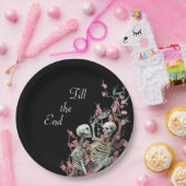 ハロウィンのスカルの結婚式のプレート ペーパープレート (パーティー)