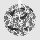 ハロウィンのスカル装飾カーラベラ オーナメント (正面)