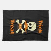 ハロウィンのスカル キッチンタオル (横)