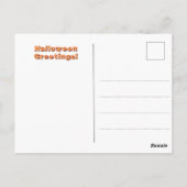 ハロウィンのスケアクロウのポストカード ポストカード (裏面)