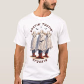 ハロウィンのスケアリーゴーストカウボーイ Tシャツ (正面)