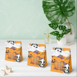 ハロウィンのスケルトンとキャンディ フェイバーボックス