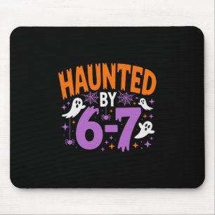 ハロウィンのスケルトンハロウィンシックスセブンナンバー マウスパッド