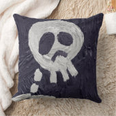 ハロウィンのスケルトン クッション (ブランケット)