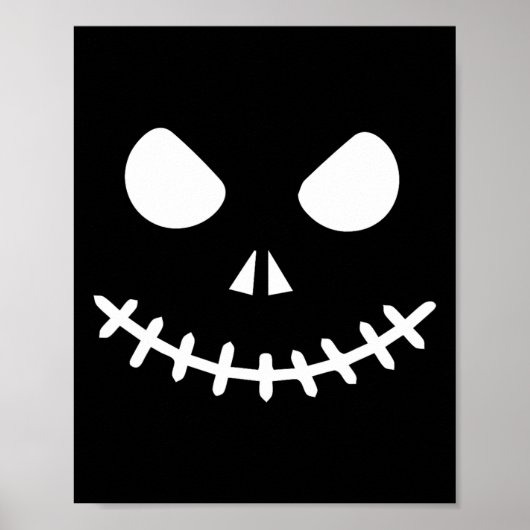 ハロウィンのスケルトン ポスター (正面)