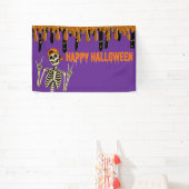 ハロウィンのスケルトン 横断幕 (インサイチュ)