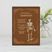 ハロウィンのスタイルをパーティを楽しむ招待状 招待状 (スタンド正面)