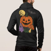 ハロウィンのステッカー おばけ パーカ (裏面)