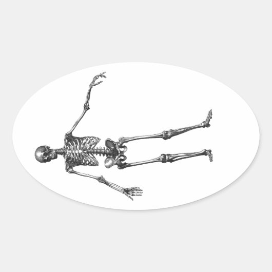 ハロウィンのステッカー 楕円形シール (正面)