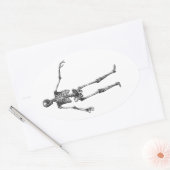 ハロウィンのステッカー 楕円形シール (封筒)