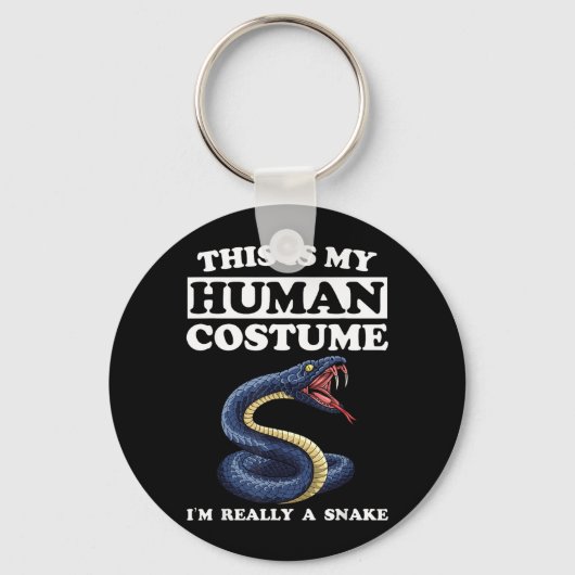ハロウィンのスネークコスプレ キーホルダー (正面)