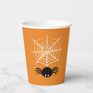 ハロウィンのスパイダーウェブ 紙コップ