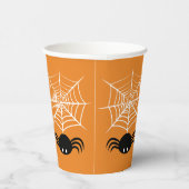 ハロウィンのスパイダーウェブ 紙コップ (右)