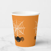 ハロウィンのスパイダーウェブ 紙コップ (正面)