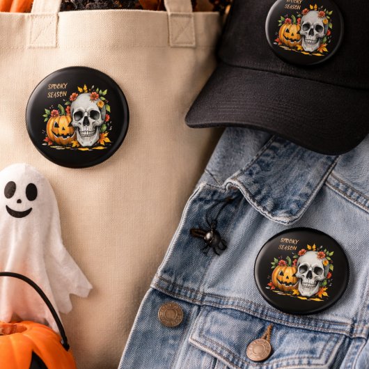 ハロウィンのスプーキーシーズン 缶バッジ
