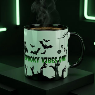 ハロウィンのスペシャルギフト ペア コーヒー ツートーンマグカップ