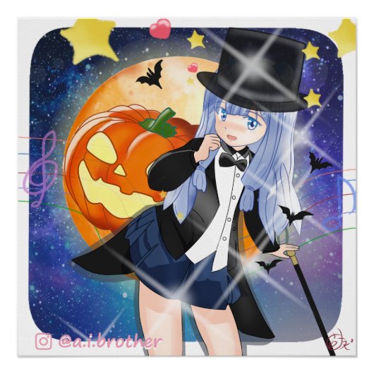 ハロウィンのスミレ ポスター (正面)