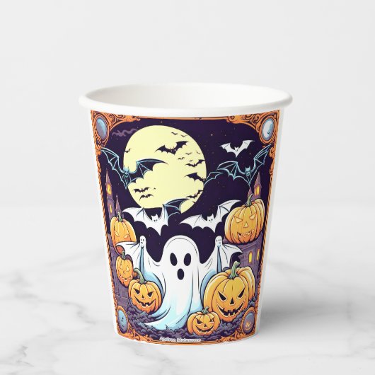 ハロウィンのスリル 紙コップ (正面)