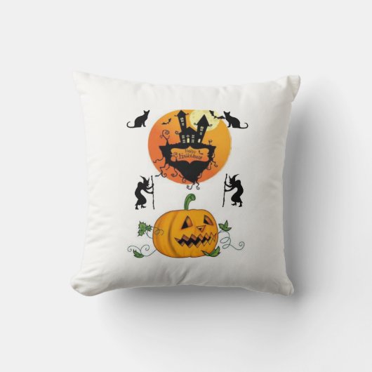 ハロウィンのスローピロー クッション (正面)