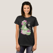 ハロウィンのゾンビ女性ママ掃除 Tシャツ (正面フル)