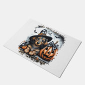 ハロウィンのダックスフント ドアマット (アングル)