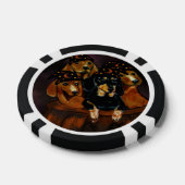 ハロウィンのダックスフント ポーカーチップ (シングル)