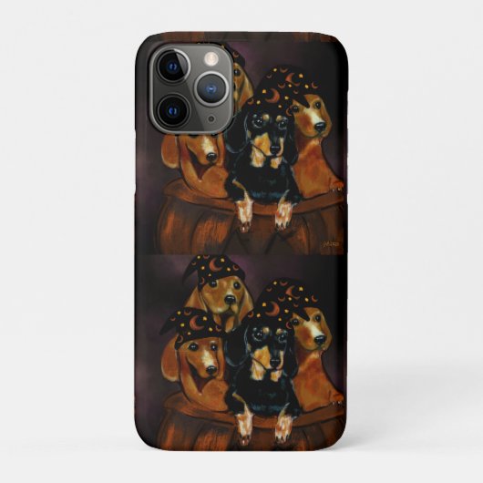 ハロウィンのダックスフント Case-Mate iPhoneケース (裏)