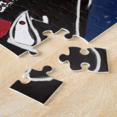 ハロウィンのダックスフンド ジグソーパズル (側面)