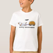 ハロウィンのダックスフンド Tシャツ (正面)