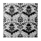 ハロウィンのダマスク織 タイル (正面)